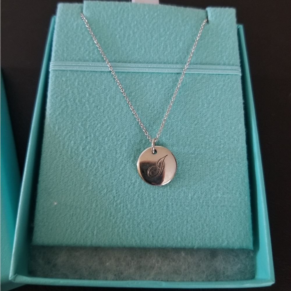 Tiffany & Co. Initial Letter 'J' Necklace